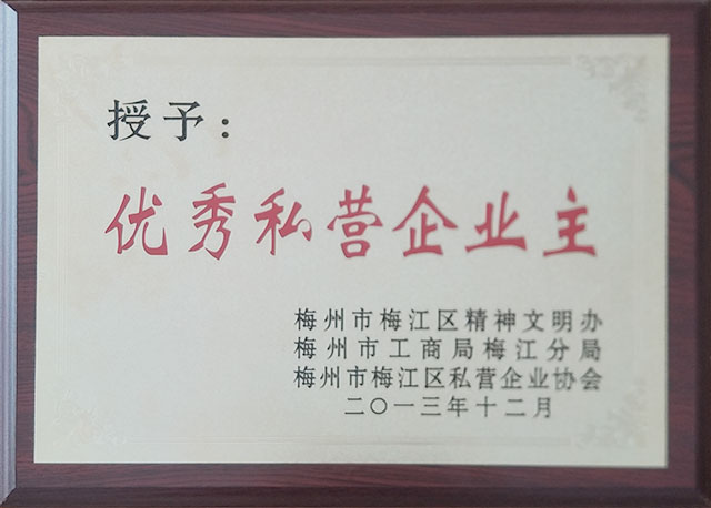 優(yōu)秀私營(yíng)企業(yè)主
